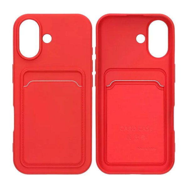 iPhone 17 Cover Kortholder Rød