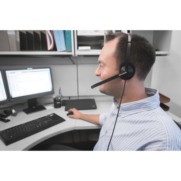 Headset CS200-USB On-Ear Mic Sort