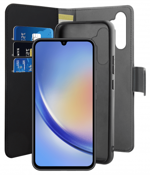 Samsung Galaxy A34 5G Etui Wallet Detachable 2 in 1 Sort