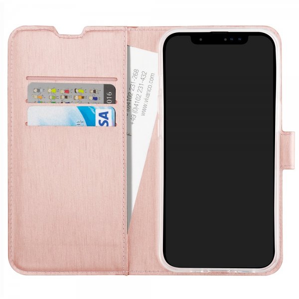 iPhone 13/14/15 Etui Classic Wallet Roseguld