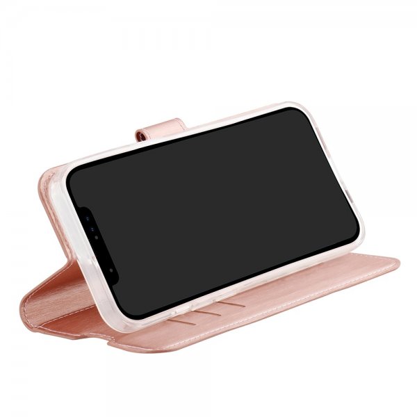 iPhone 15 Pro Etui Classic Wallet Roseguld