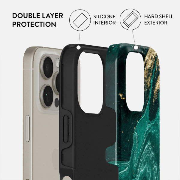 iPhone 15 Cover Tough Emerald Pool