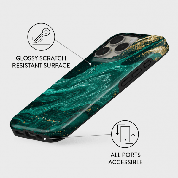 iPhone 15 Cover Tough Emerald Pool