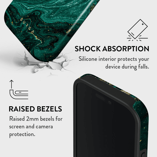 iPhone 14 Cover Tough Emerald Pool