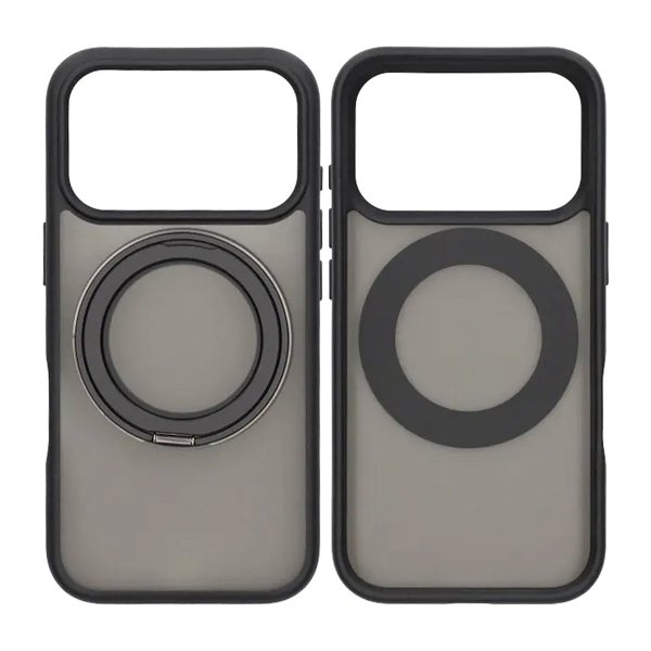 iPhone 17 Pro Cover Roterbart Stativ Sort