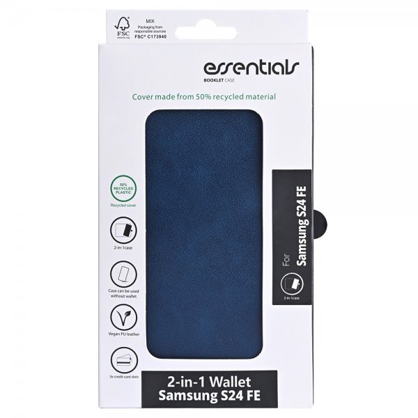 Samsung Galaxy S24 FE Etui 2-in-1 Vegan Leather Blå