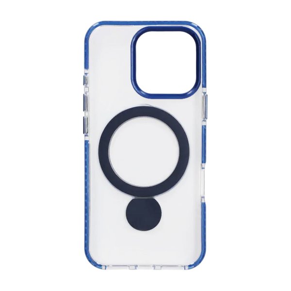 iPhone 16 Pro Cover Ring Stand MagSafe Blå