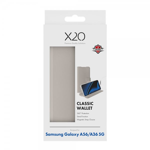 Samsung Galaxy A36/Galaxy A56 Etui Classic Wallet Greige