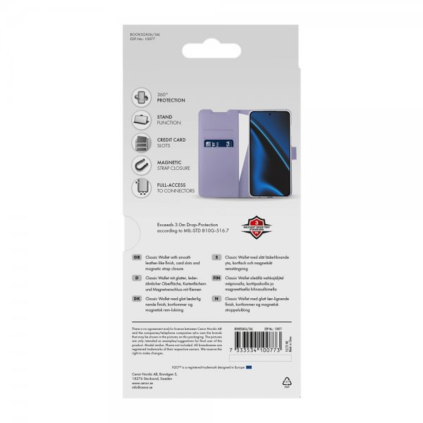 Samsung Galaxy A36/Galaxy A56 Etui Classic Wallet Lavendel