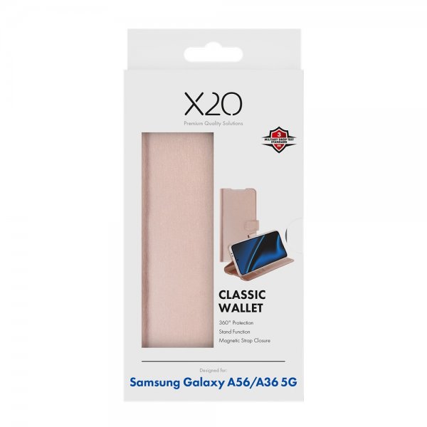Samsung Galaxy A36/Galaxy A56 Etui Classic Wallet Roseguld