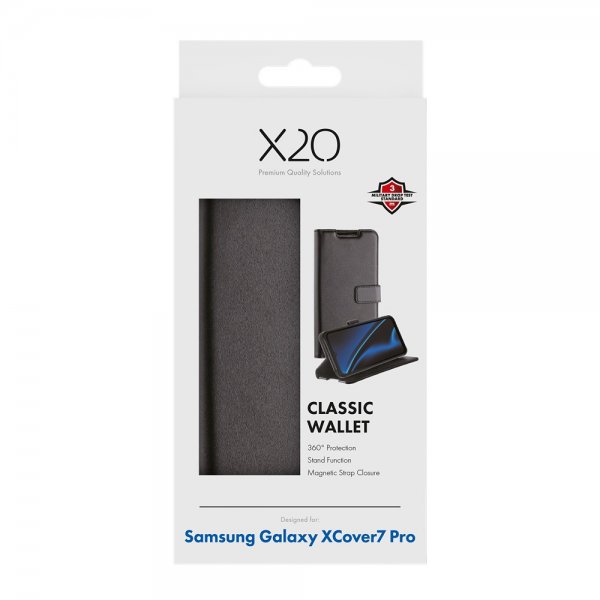 Samsung Galaxy XCover 7 Pro Etui Classic Wallet Sort