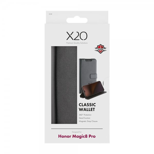 Honor Magic 8 Pro Etui Classic Wallet Sort