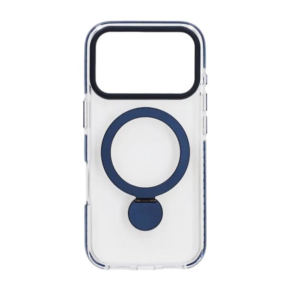 iPhone 17 Pro Cover Ring Stand MagSafe Blå
