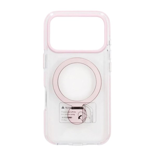 iPhone 17 Pro Max Cover Ring Stand MagSafe Lyserød