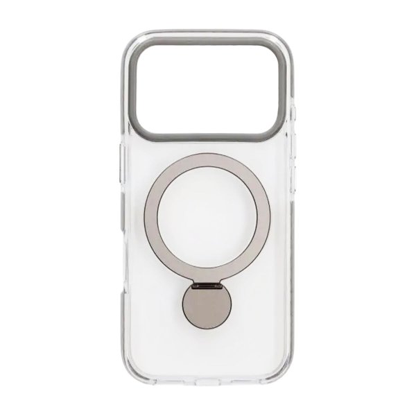 iPhone 17 Pro Max Cover Ring Stand MagSafe Transparent