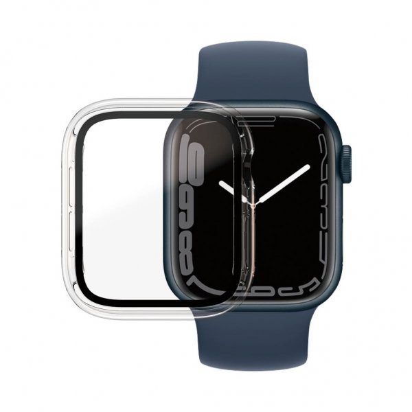 Apple Watch 45mm Skal med Skärmskydd Full Body Transparent Klar