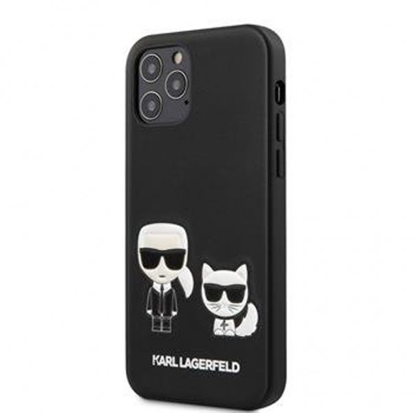 iPhone 12 Pro Max Cover Karl & Choupette Sort