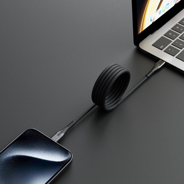Kabel MagStack Pro USB-C/USB-C 2m Sort