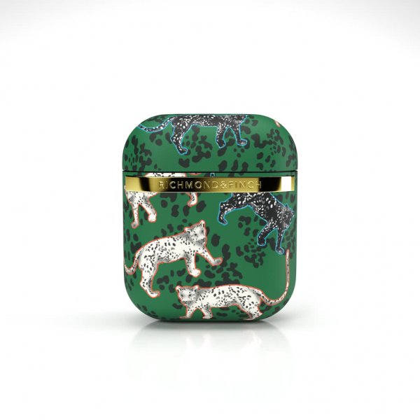 AirPods (1/2) Cover Green Leopard