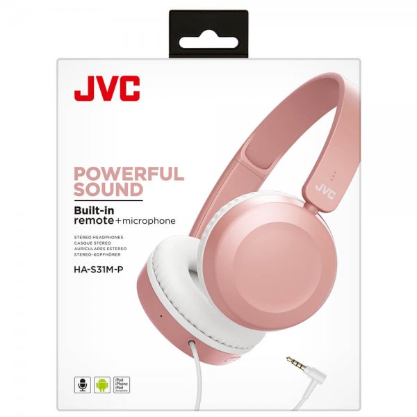 Høretelefoner HAS31 On-Ear Rosa
