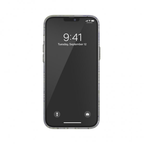 iPhone 12 Pro Max Cover Snap Case Clear AOP Blue/Neon Lime