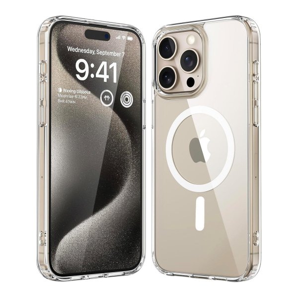 iPhone 15 Pro Cover TPU MagSafe Transparent