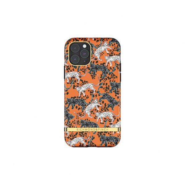 iPhone 11 Pro Cover Orange Leopard