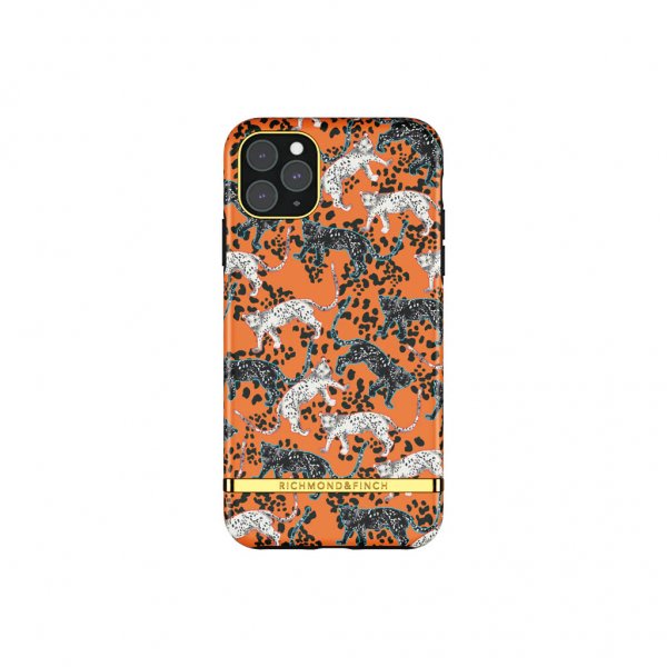 iPhone 11 Pro Max Cover Orange Leopard