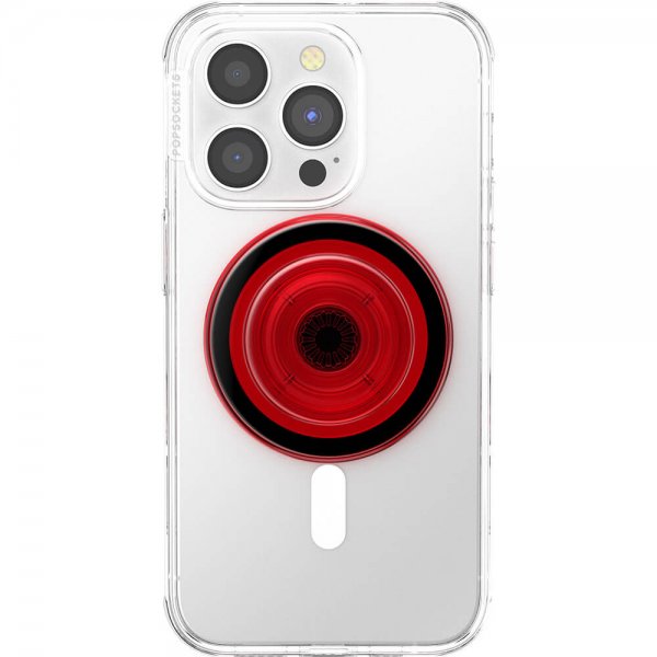 PopGrip for MagSafe Danger Red Translucent