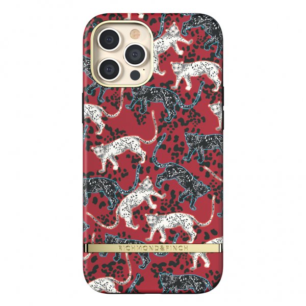 iPhone 12 Pro Max Cover Samba Red Leopard