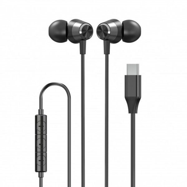 Høretelefoner In-Ear Headset USB-C Sort