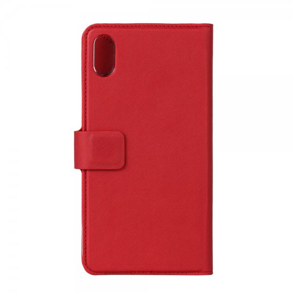 iPhone Xs Max Etui Fashion Edition Aftageligt Cover Saffiano Rød
