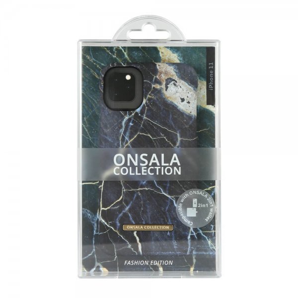 iPhone 11 Cover Fashion Edition Black Galaxy Marble