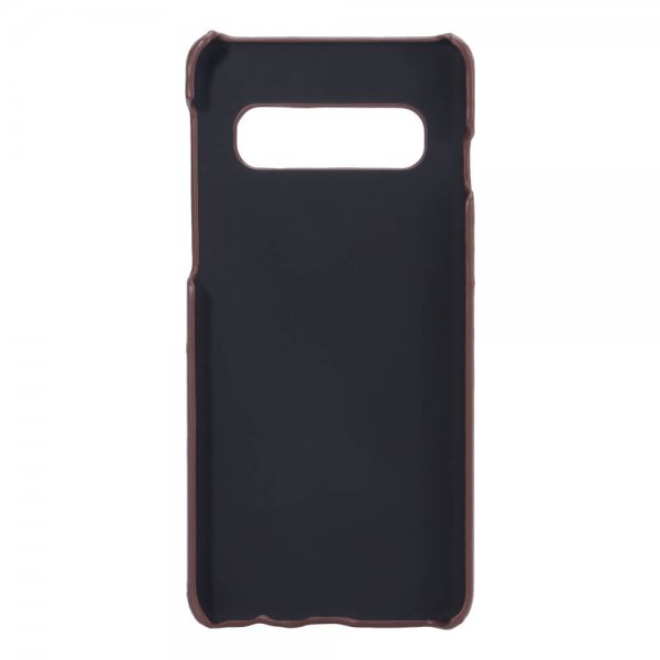 Samsung Galaxy S10 Cover med Kortholder Brun