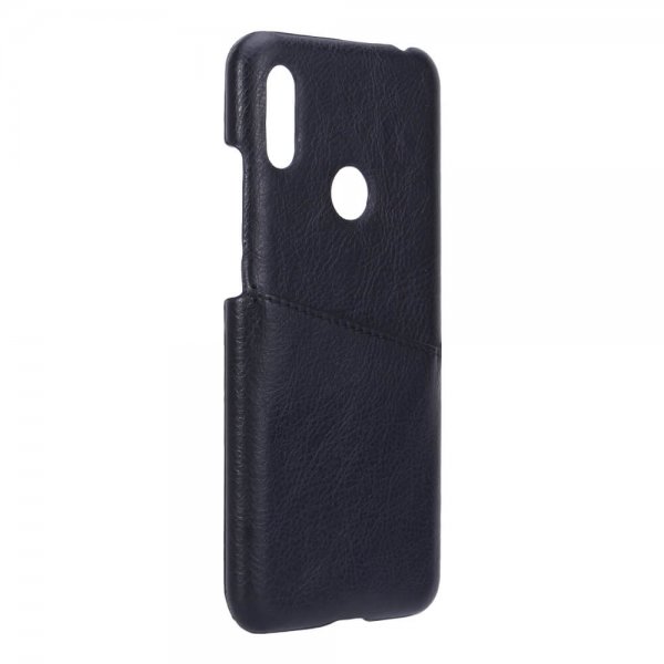 Huawei Y6 2019 Cover med Kortholder Sort