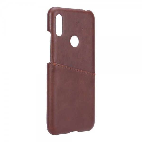 Huawei Y6 2019 Cover med Kortholder Brun
