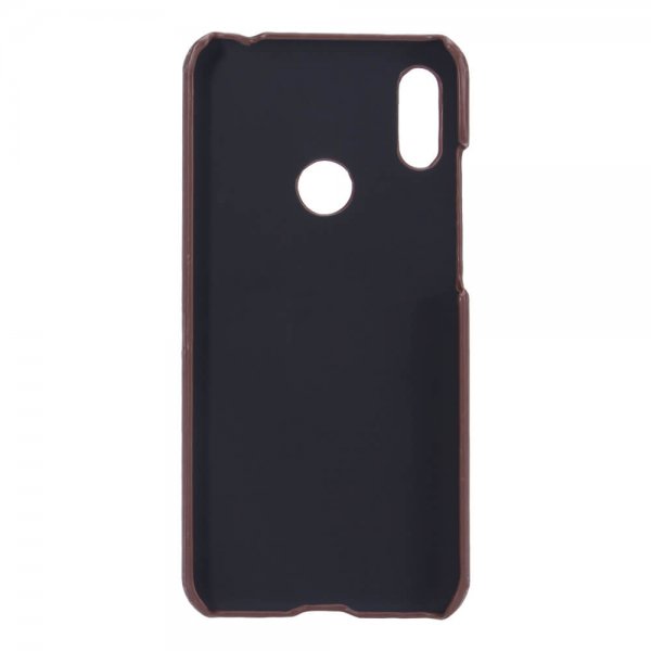 Huawei Y6 2019 Cover med Kortholder Brun