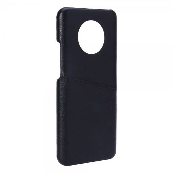 OnePlus 7T Cover med Kortholder Sort