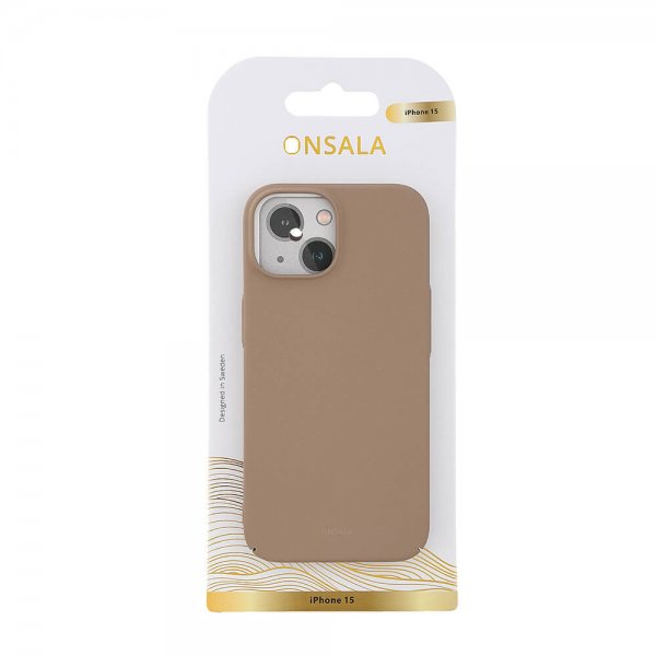 iPhone 15 Cover Ultraslim Sand Burst Beige
