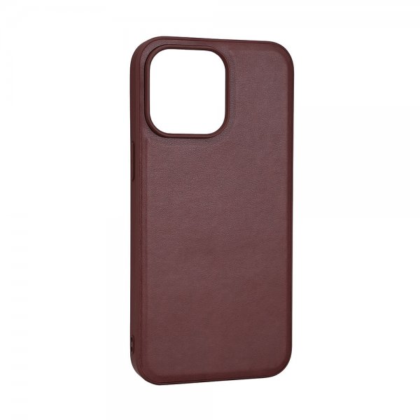 iPhone 15 Pro Max Cover PU MagSeries Brun