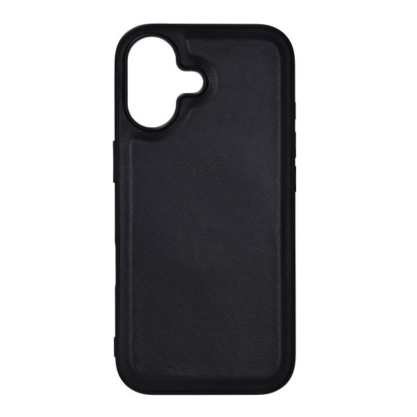 iPhone 17 Cover Ægte læder MagSeries Sort