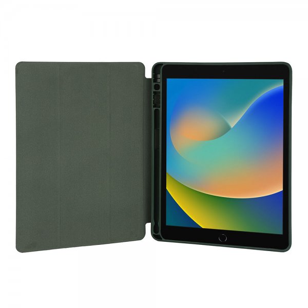 iPad 10.2 (gen 7/8/9) Etui Trifold Stand Folio Grøn
