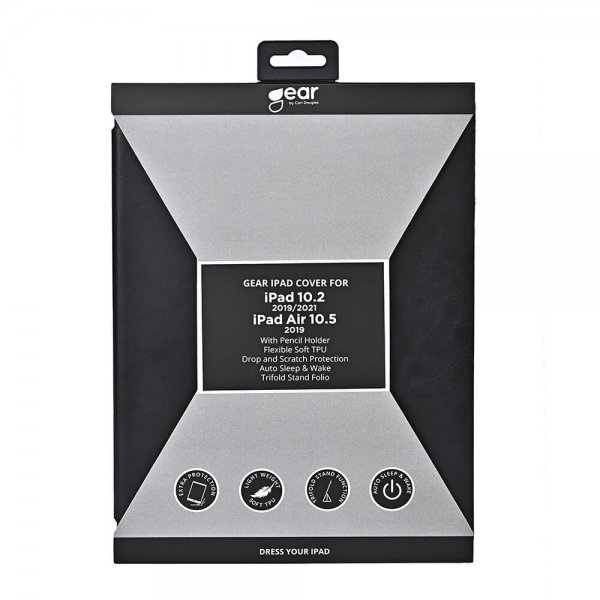 iPad 10.2 (gen 7/8/9) Etui Trifold Stand Folio Sort