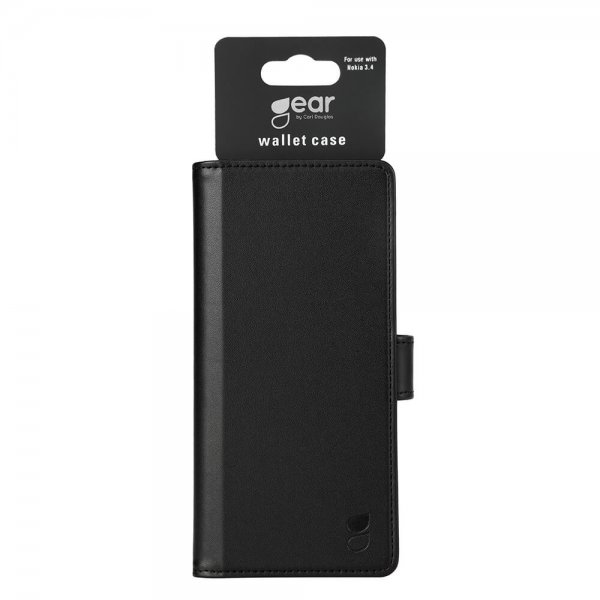 Nokia 3.4 Etui 3 Kortholder Sort