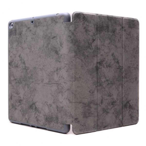 iPad 10.2 (gen 7/8/9) Etui Trifold Stand Folio Grå