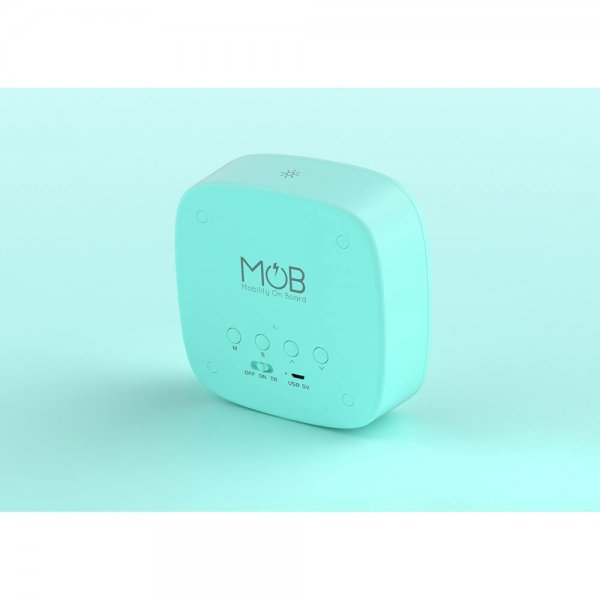 Vækkeur med nattelys Billy Clock Mint Green