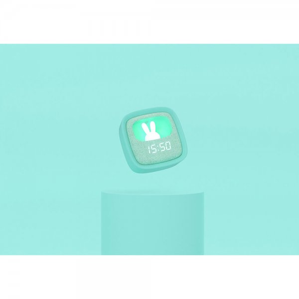 Vækkeur med nattelys Billy Clock Mint Green