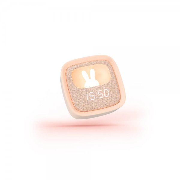 Vækkeur med nattelys Billy ur lyserød