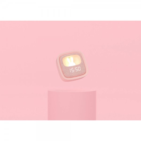 Vækkeur med nattelys Billy ur lyserød