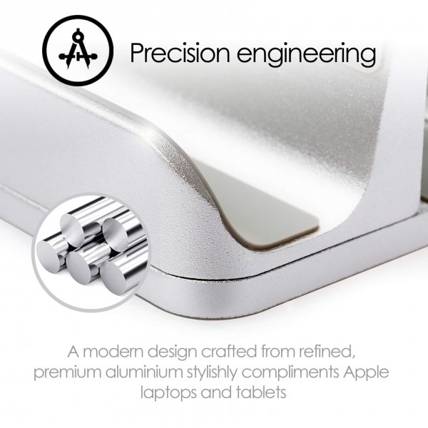 Dobbelt Bordstativ til Tablet Mac/Ultrabooks Justerbar Aluminium